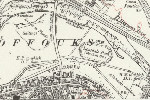 Workington - Lonsdale Park : Map credit National Library of Scotland